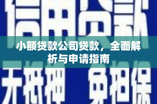 内门小额贷款公司贷款，全面解析与申请指南