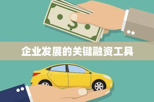 内门企业发展的关键融资工具