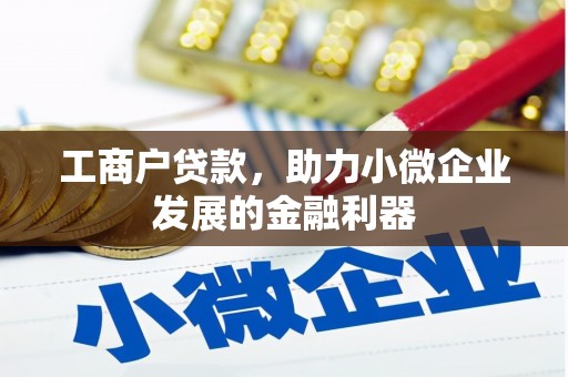 内门工商户贷款，助力小微企业发展的金融利器