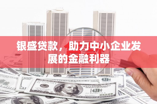 内门银盛贷款，助力中小企业发展的金融利器