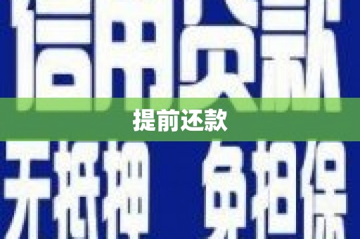 内门提前还款